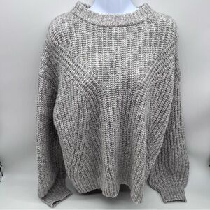 A New Day Soft Gray Knit Long Sleeve Sweater Size M